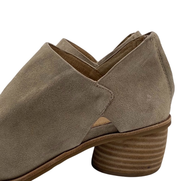 Sofft Womens Booties Sz 8.5 Tan Suede Leather Heeled Neutral Casual Comfort - Picture 3 of 10